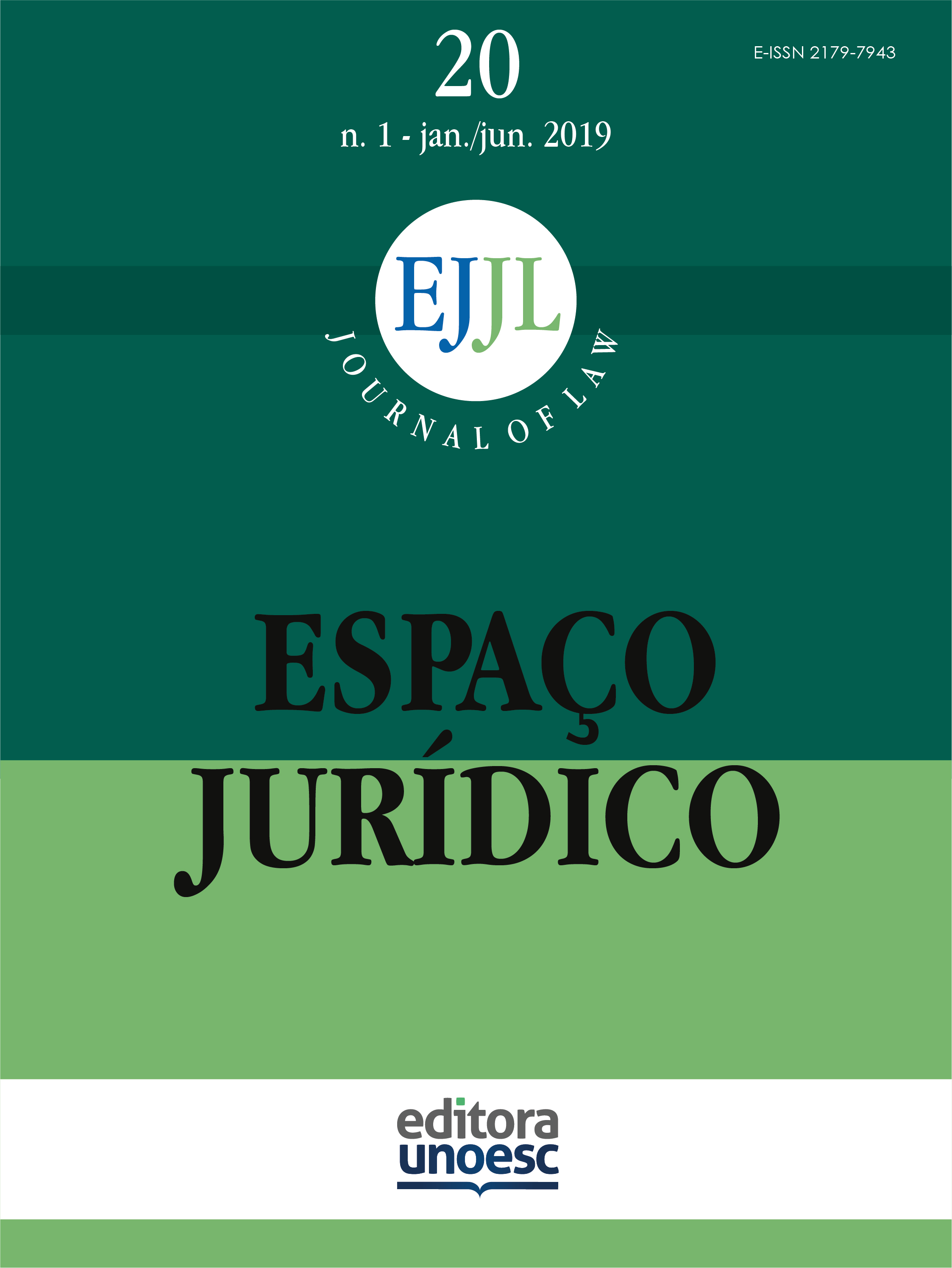 					Visualizar v. 20 n. 1 (2019): Espaço Juridico Journal of Law [EJJL]
				