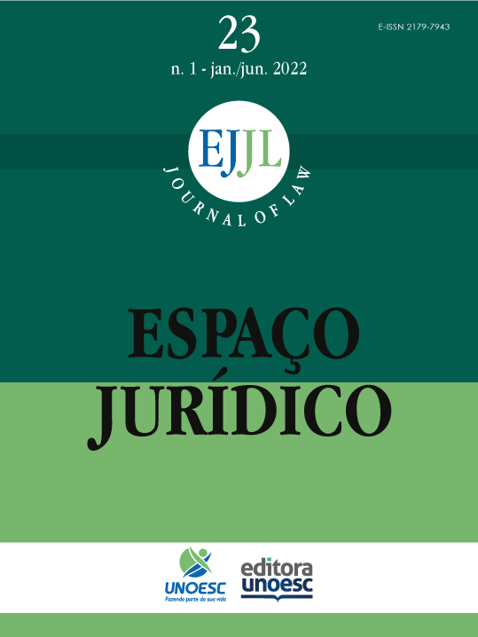 					Visualizar v. 23 n. 1 (2022): Espaço Juridico Journal of Law [EJJL]
				