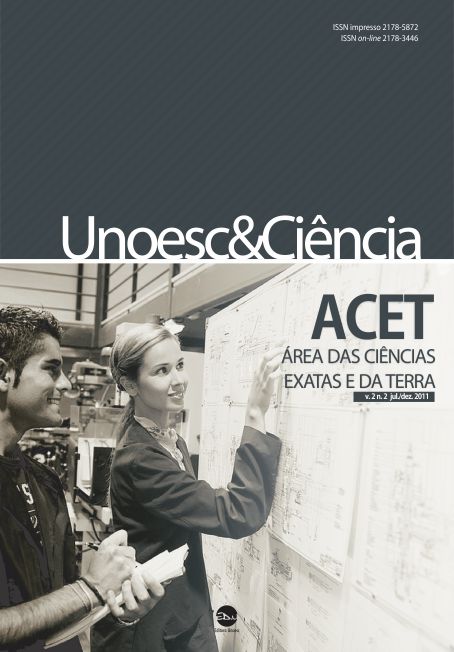 					View Vol. 2 No. 2 (2011): Unoesc & Ciência - ACET
				